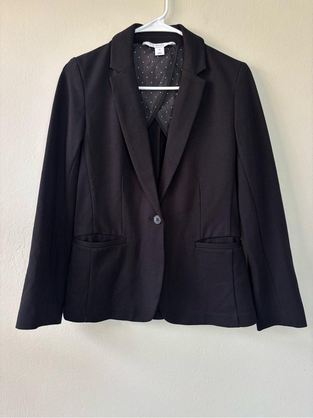 Old Navy Women’s Size XS Classic Blazer Black One Button